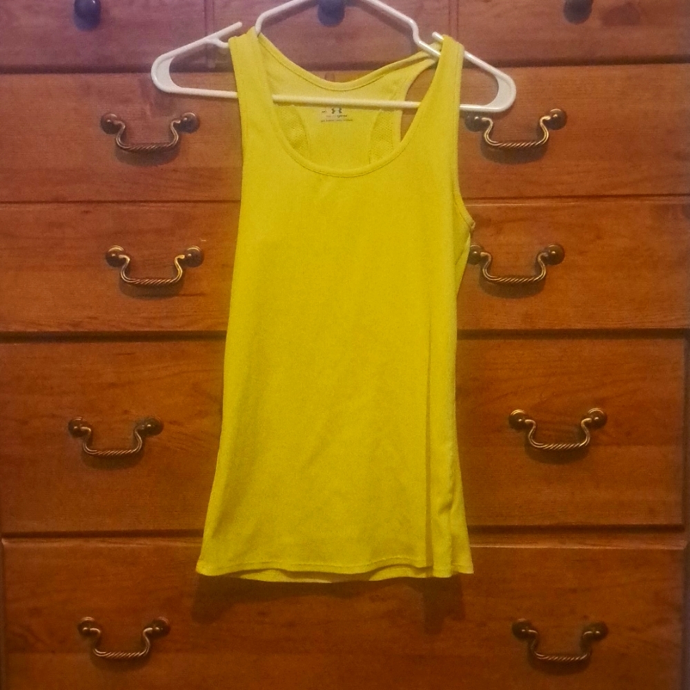 Under armour neon heat gear top
